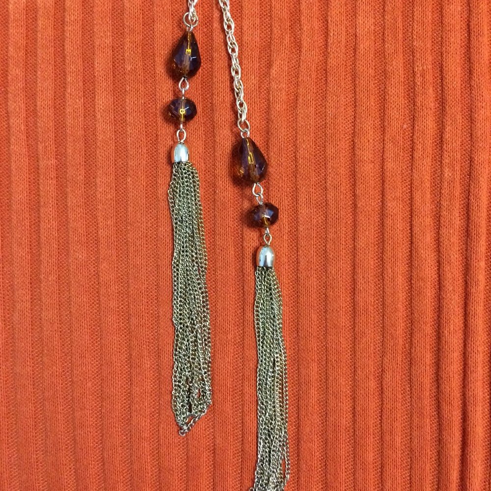 Gold Tone Chain Necklace - Picture 2 of 6